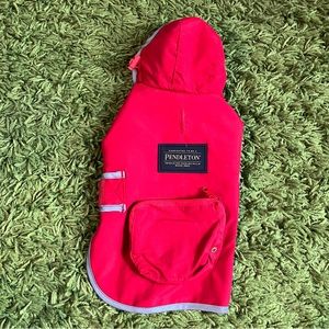 Pendleton Red Dog Raincoat with Hood